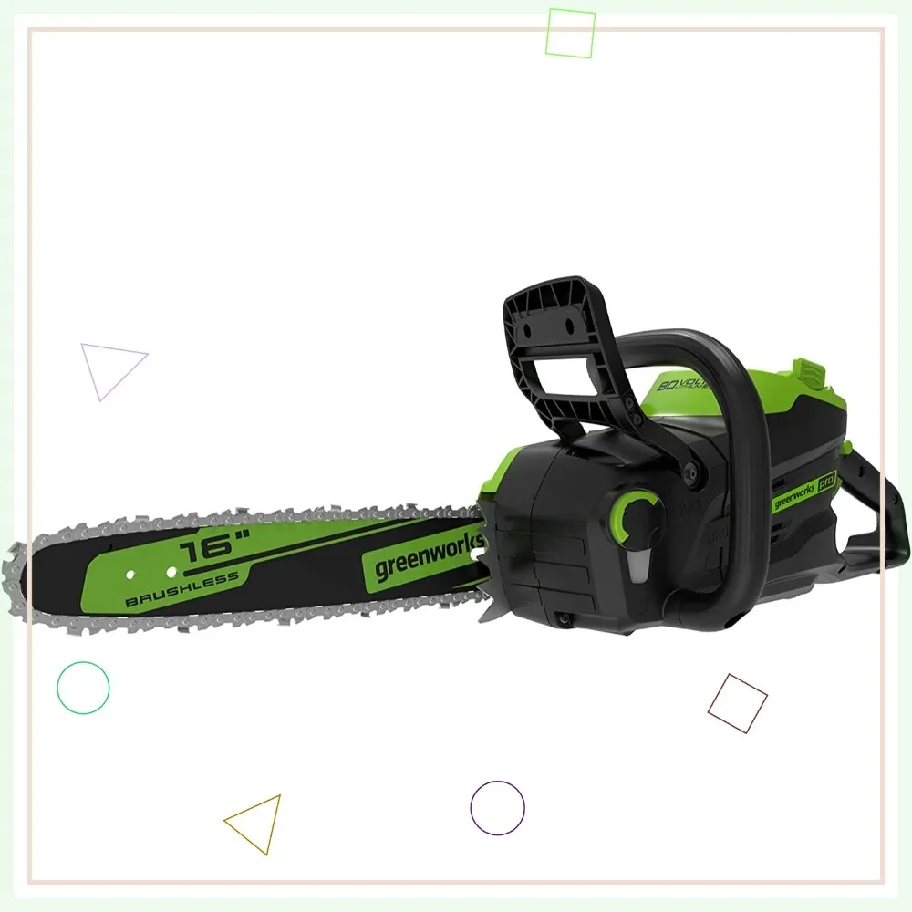 

Аккумуляторная бесщеточная цепная пила 80В, шина 16 дюймов, идеально подходит для валки деревьев, обрезки веток, обрезки кустарников и заготовки дров