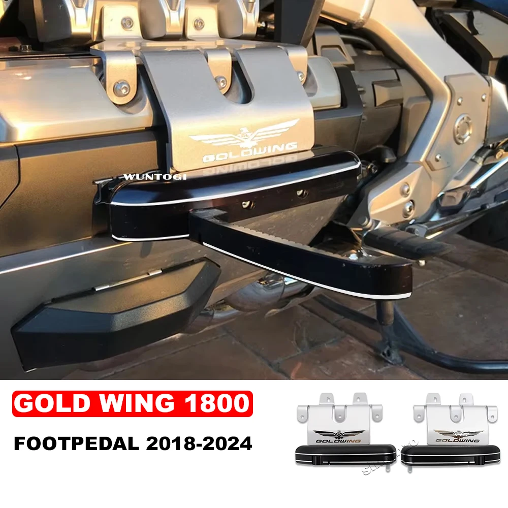 For Honda Gold Wing 1800 F6B Flip Out Foot Pegs Stealth Pedestal Motorcycle Road Footpegs New Adjustable Foot Highway Peg Mounts