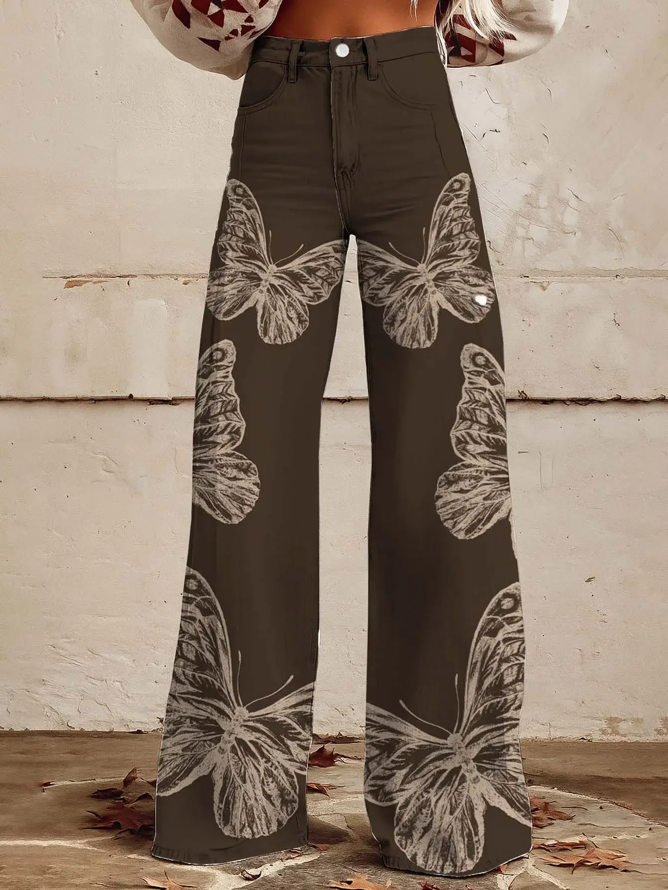 جينز دينم نسائي جديد لعيد الميلاد لعام 2026 - تصميم كاجوال وعصري ومريح وعصري لحجب الألوان #2