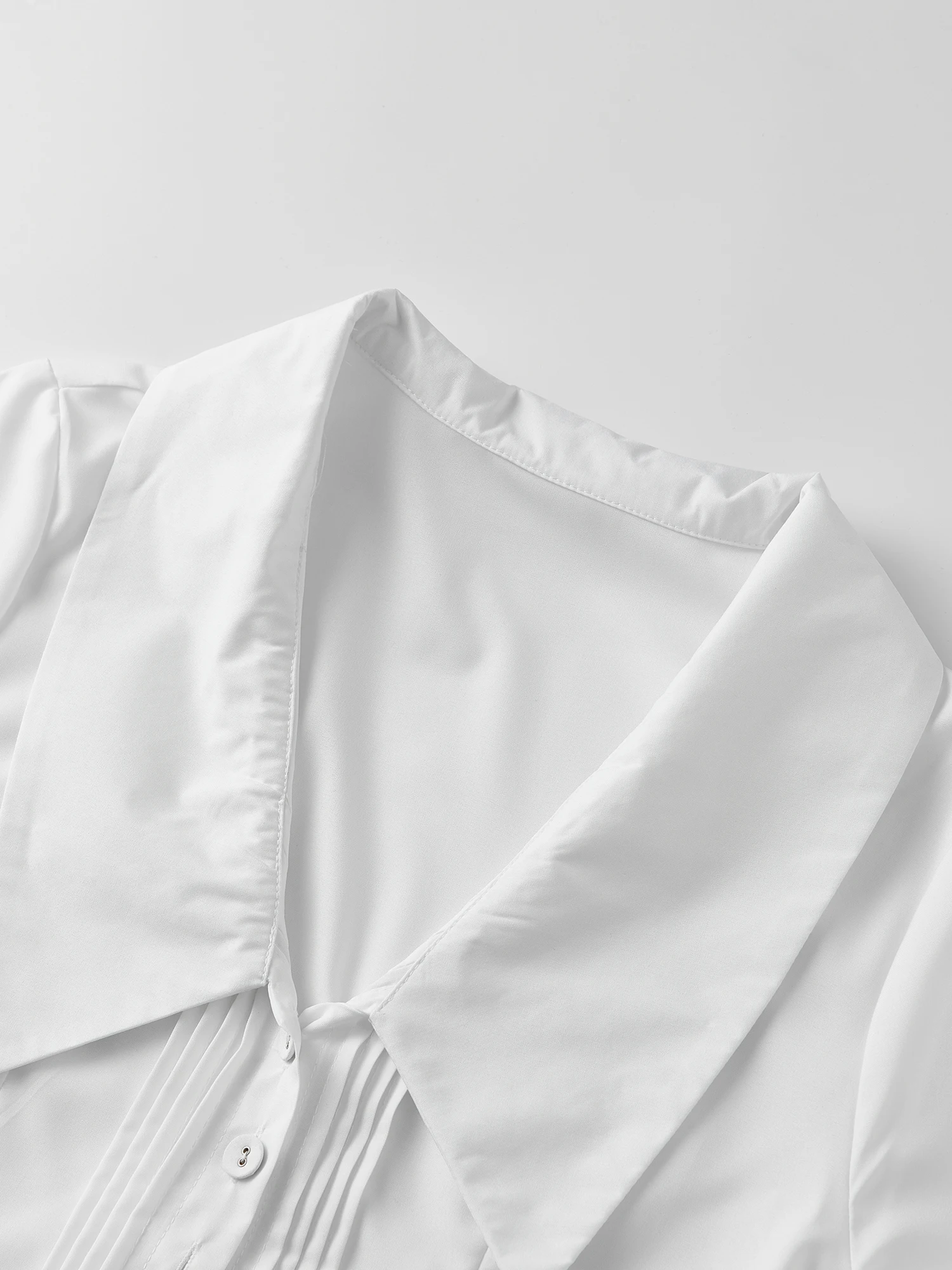 Stylish Women s Button Up Shirt Elegant Solid Color Long Sleeve Collared Blouse  Fit Fashion Top Trendy