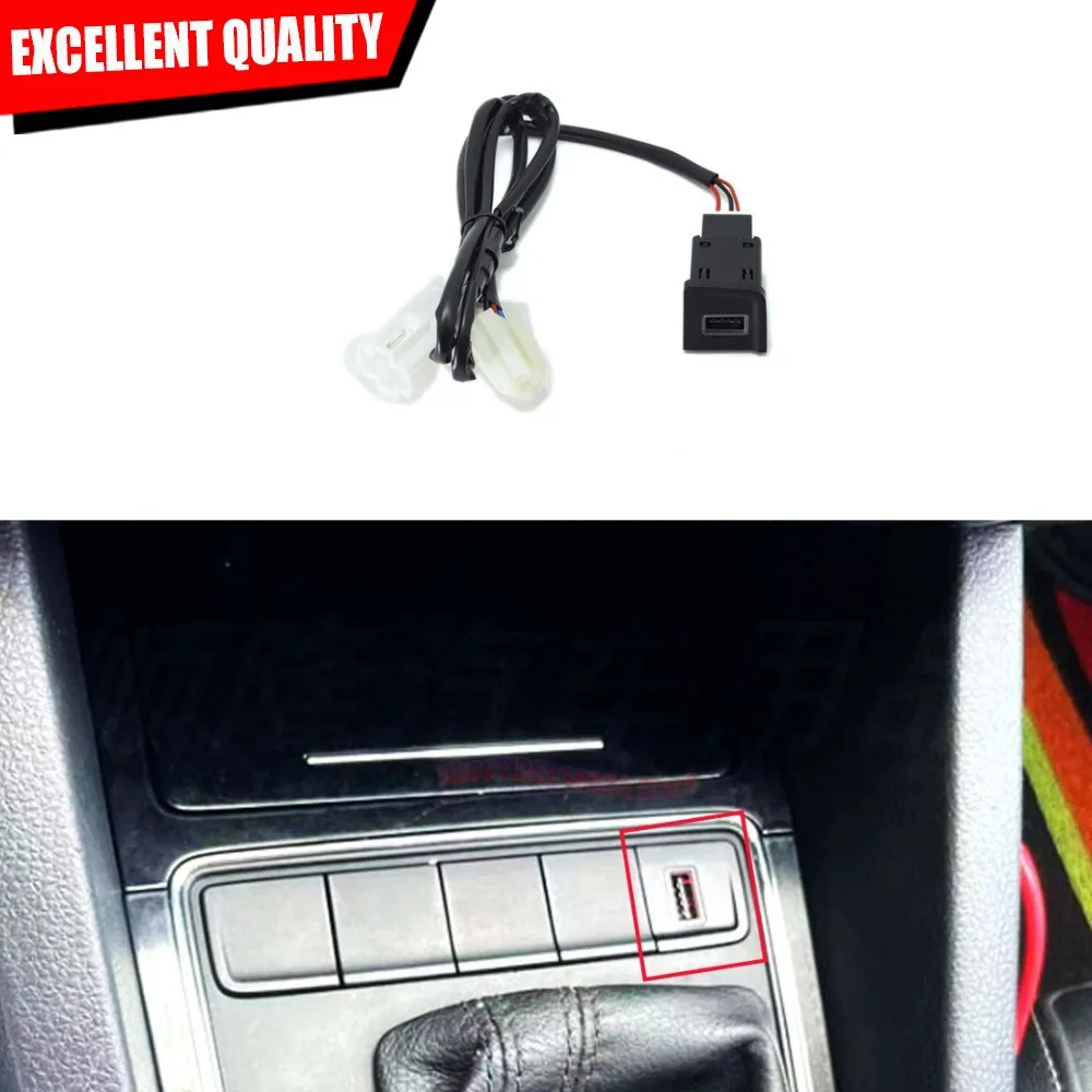 Complete USB Car Charger QC3.0 Auto Phone Quick Charging Interface Adapter Button For VW Volkswagen Sagitar 2015-2018