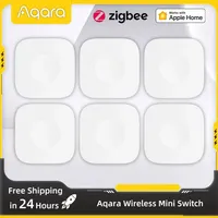 Aqara Smart Wireless Mini Switch Key Zigbee Remote Control Button for Home Security One Key Control Compatible with Homekit APP