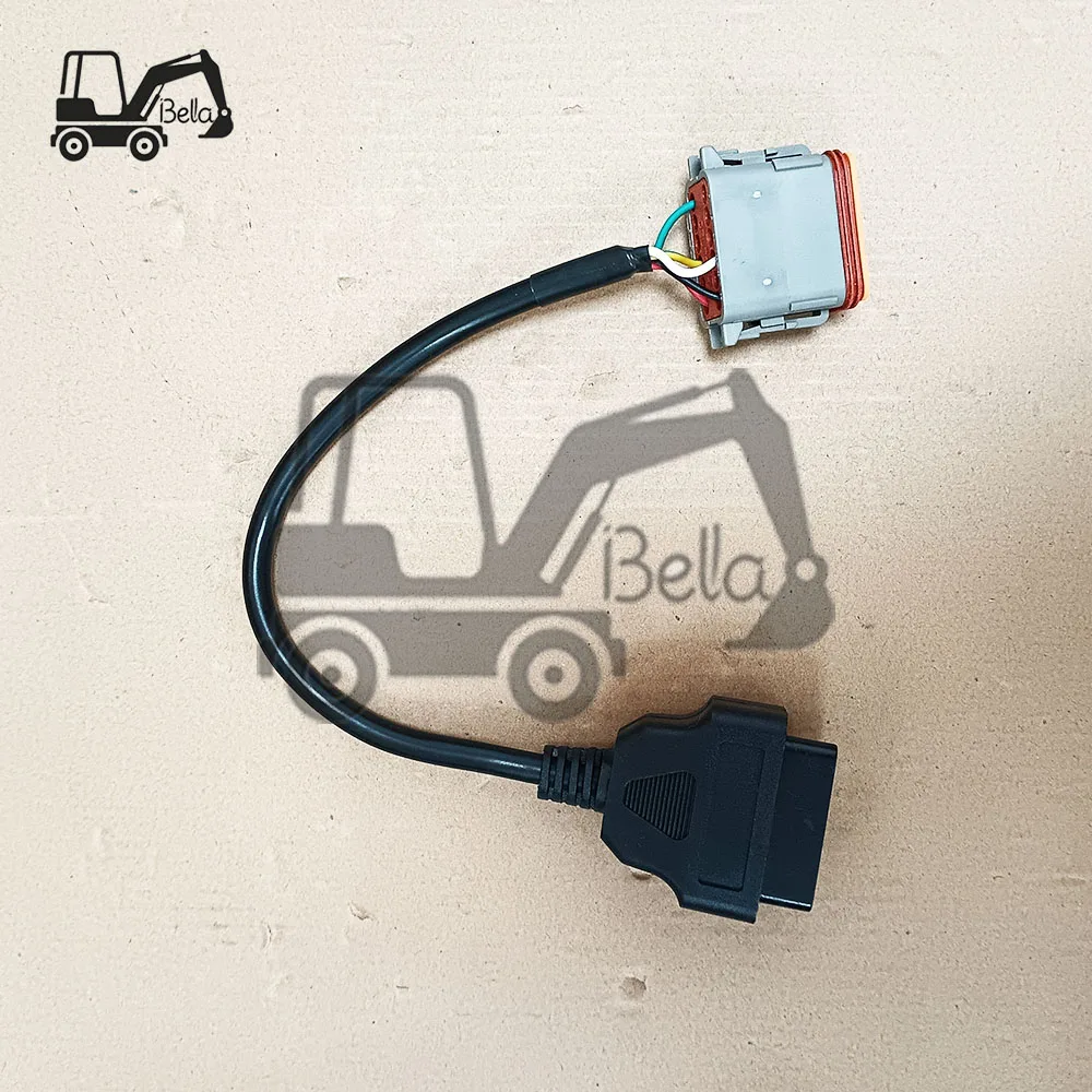 Brand new Wiring harness 12 pin to OBDII OBD2 16 pin Specialized Diagnostic cable connection line for Komatsu excavators parts