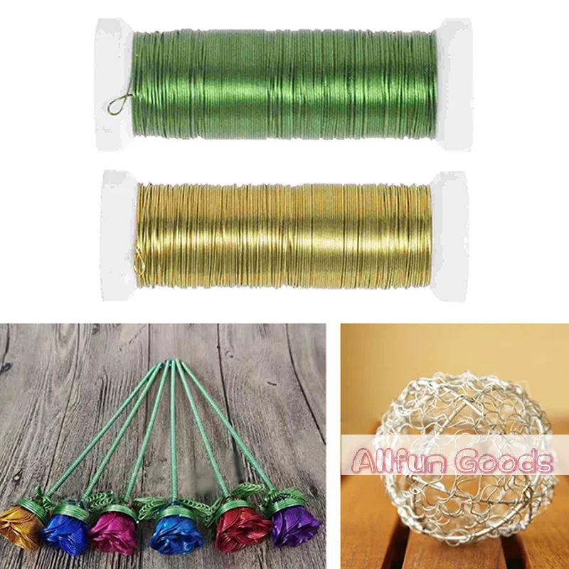 [TG835]Crafts Wires Florist Flower Wire Stems DIY Flower Stem Wires Floral Arrangement Iron Wires