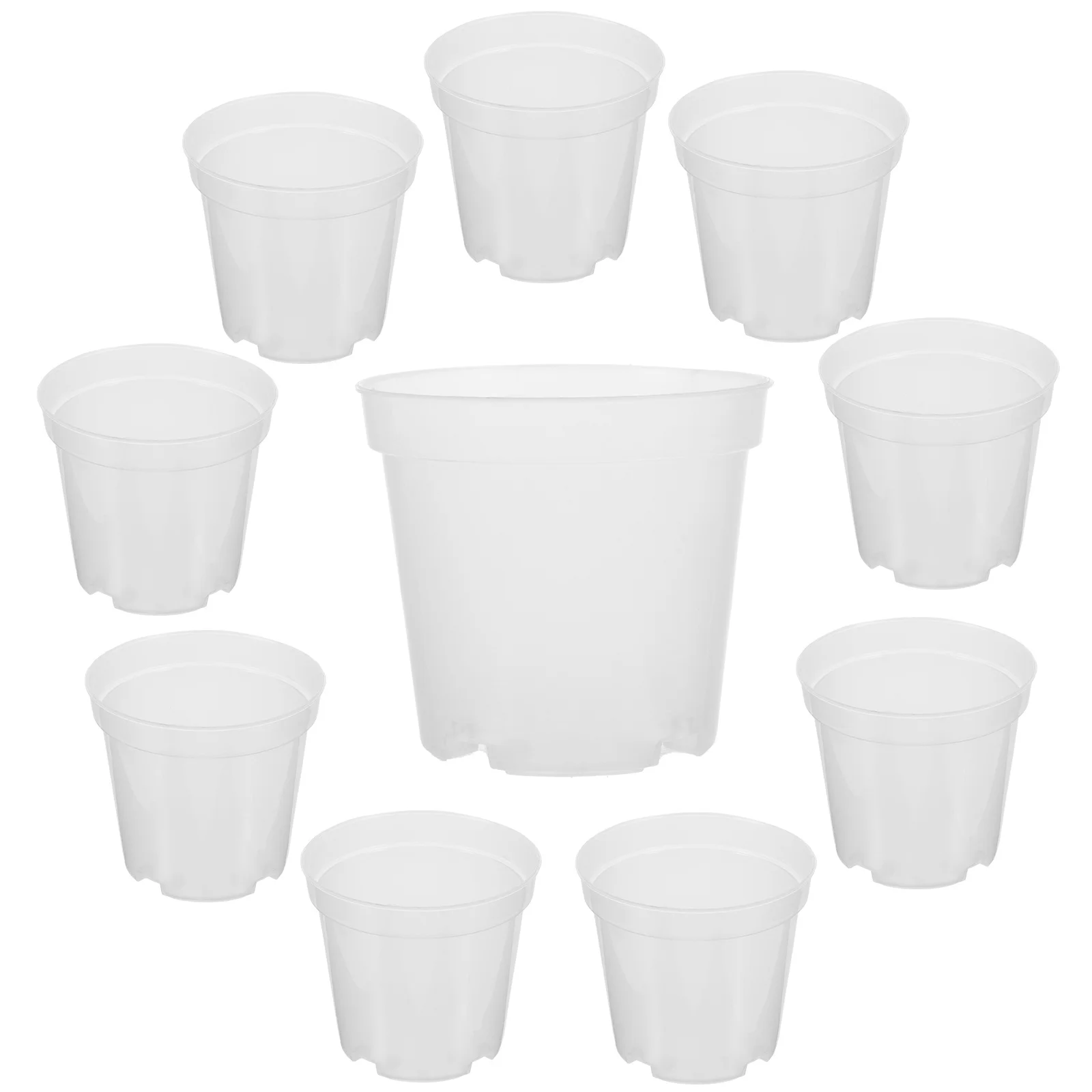 

30Pcs Clear Plastic Nursery Pots Transparent Planters for Succulents Cactus Flower Planting Clear Nursery Pot Plant Pots