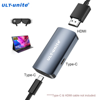 HDMI to Type C Converter 4K60HZ HDMI to USB C Adapter Compatible with RayNeo, XREAL Air, Rokid Air, Switch Base, Steam Deck Base