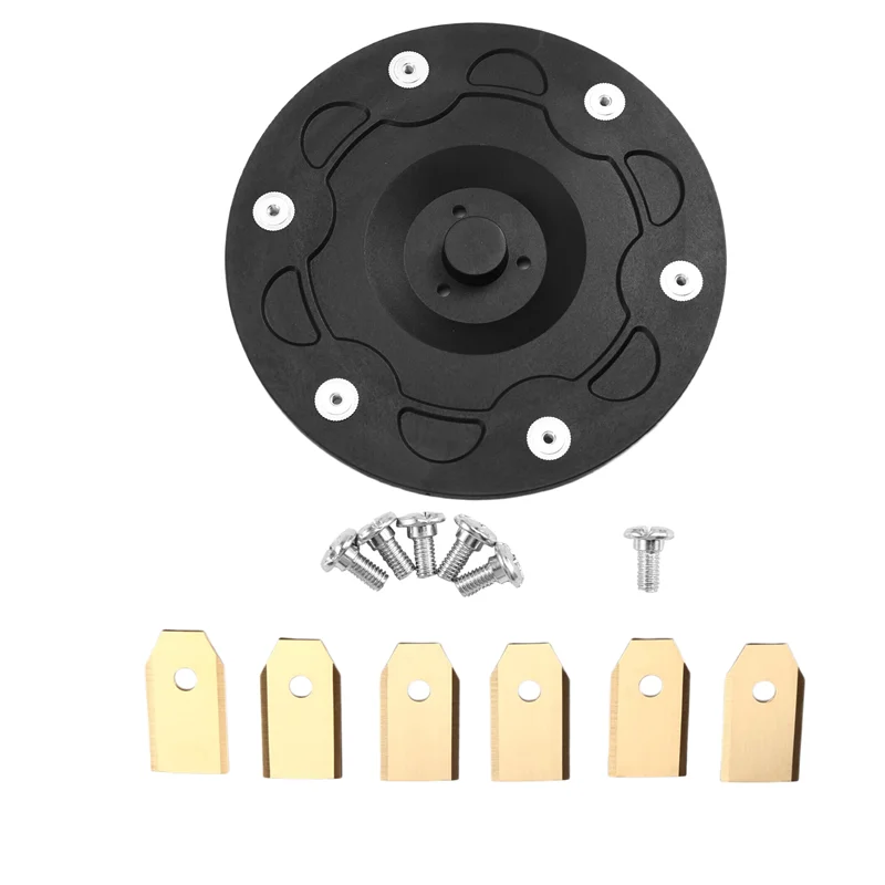 

ABFI 6 Blade Disc With 6Pcs Blades Compatible Segway Navimow Robotic Lawnmower I105N, I108N & I110N,With