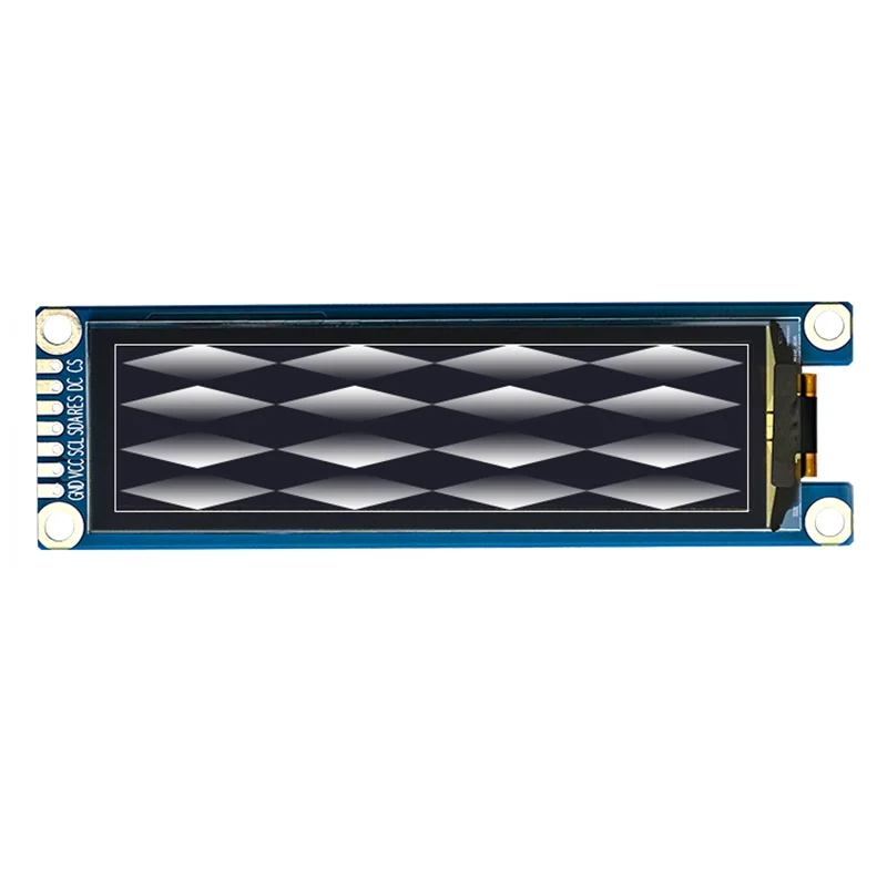 3.12 calowy ekran OLED 256*64 rozdzielczość interfejs HD SPI sterownik SSD1362 obsługuje 16-poziomową skalę szarości 7Pin białe światło