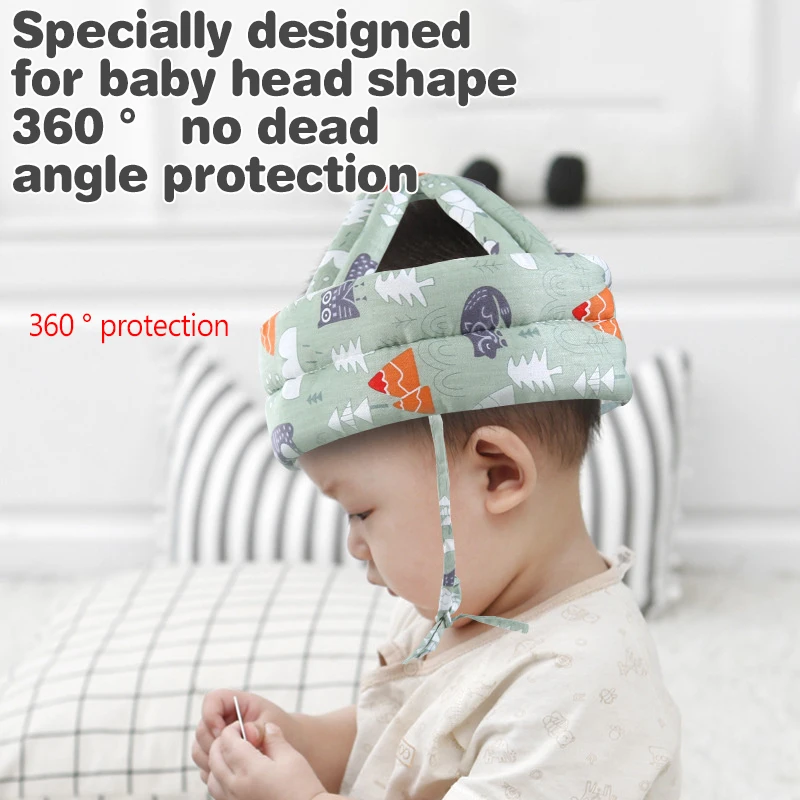 

Soft Comfortable Head Security & Protection Adjustable Hats Baby Toddler Cap Anti-collision Protective Hat Baby Safety Helmet