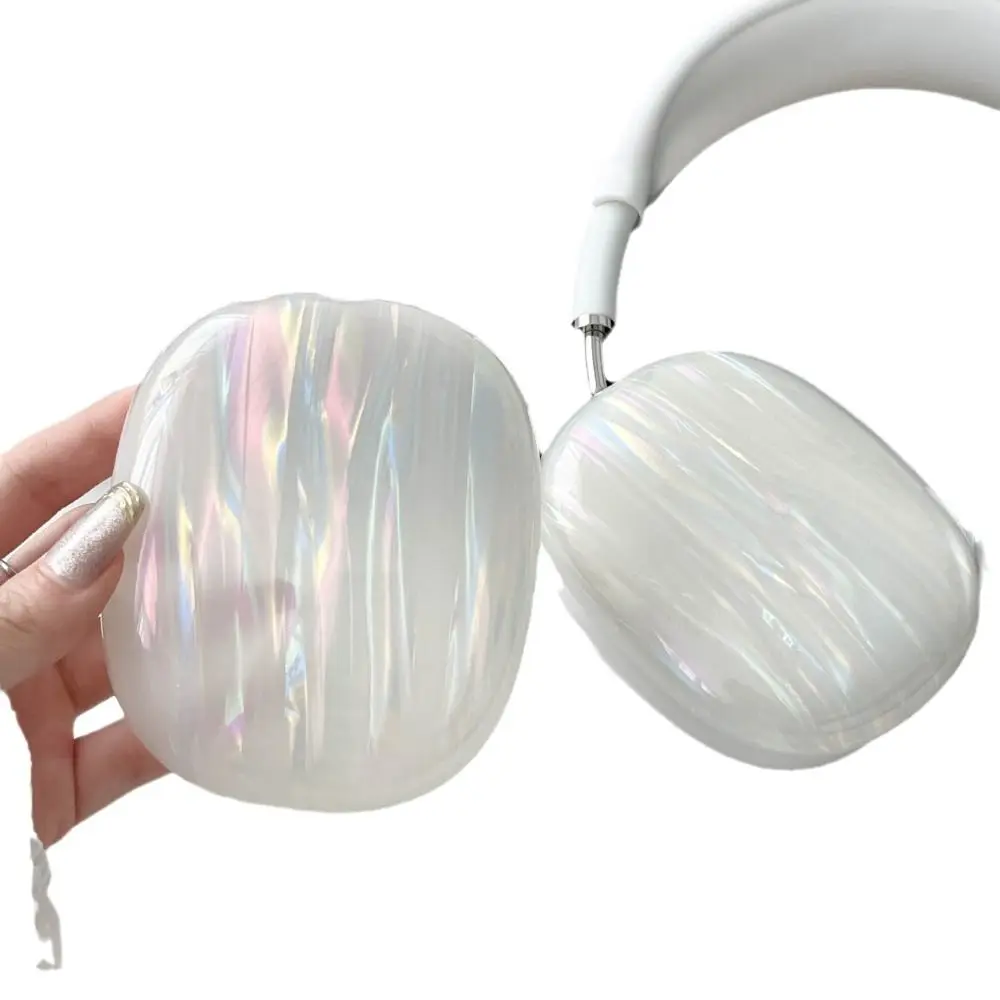 Funda protectora con textura de concha creativa, funda protectora antiarañazos de TPU, funda suave duradera para auriculares para AirPods Max Universal