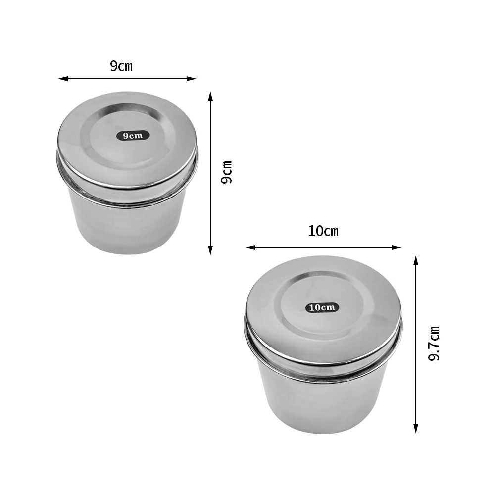 Dental Cotton Tank Stainless Steel Gauze Tampon Sterilizer Box Medicine Cylinder Alcohol Iodine Canister Disinfection Container