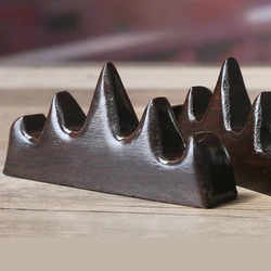 Wooden Calligraphy Pen Holder Chinese Calligraphy Painting Writing Brushes Rest Rack Study Room Practical Small Brush Pen Rest