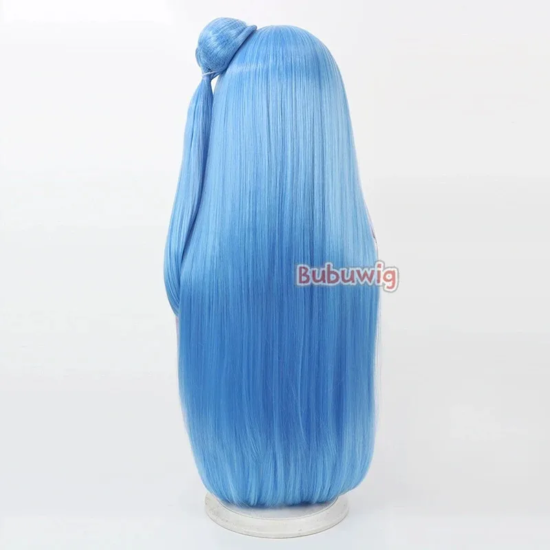 CyBubuwig الشعر الاصطناعية Aokaze نانا تأثيري الباروكات فوتاري وا جميلة علاج علاج غمزة Aokaze نانا 90 سنتيمتر الضوء الأزرق شعر مستعار مقاومة للحرارة #5