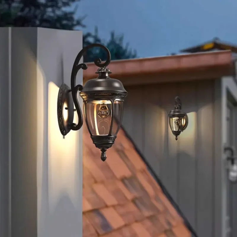 European Vintage Die Cast Aluminum Connection Light Emitting Diode Outdoor Lighting IP65 Waterproof Outdoor Wall Light