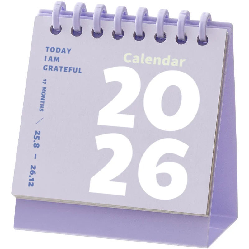 1pc mini calendário suporte portátil criativo ornamento de mesa estilo criativo calendário estudante