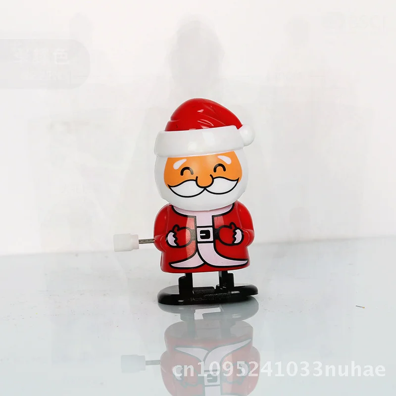 

Clockwork Winding Jumping Toy Christmas Themed Santa Claus & Snowman Design Small Gift for Children Interactive Holiday Decor