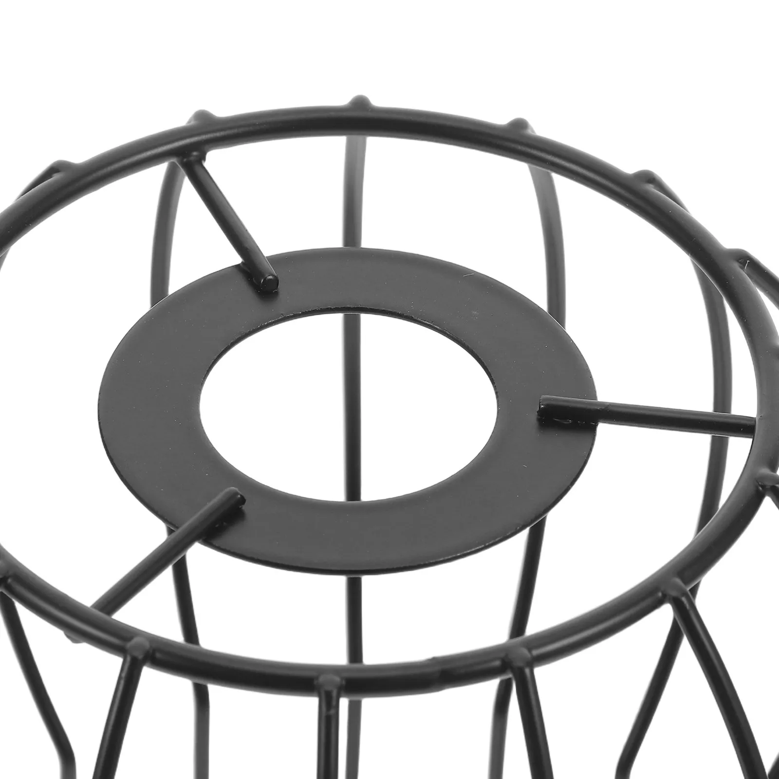 E14 Hollow Metal Lamp Shade Cage Wire Design Modern Vintage Style Ceiling Light Cover for Bedroom Kitchen Lighting DIY