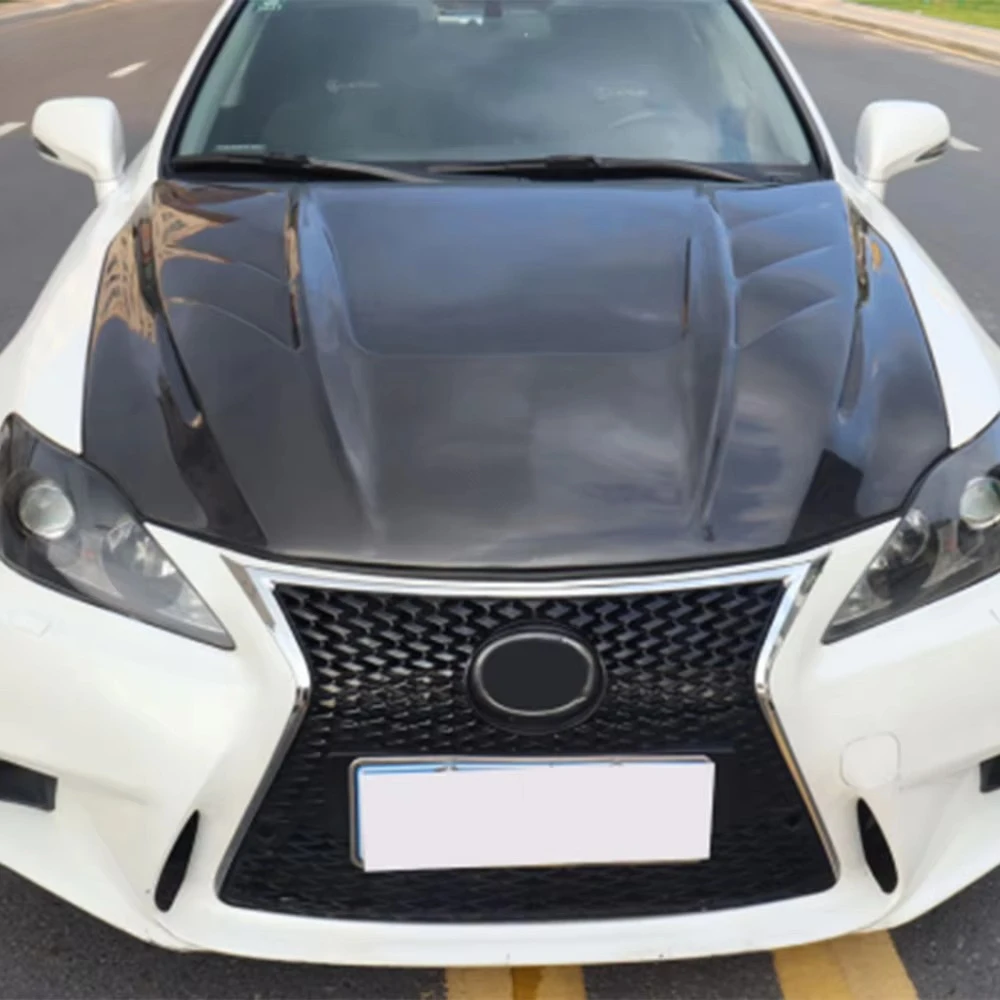 For IS250 XE20 GSE20R Sedan 06-13 Carbon MBJ Front Vented Cooling Hood