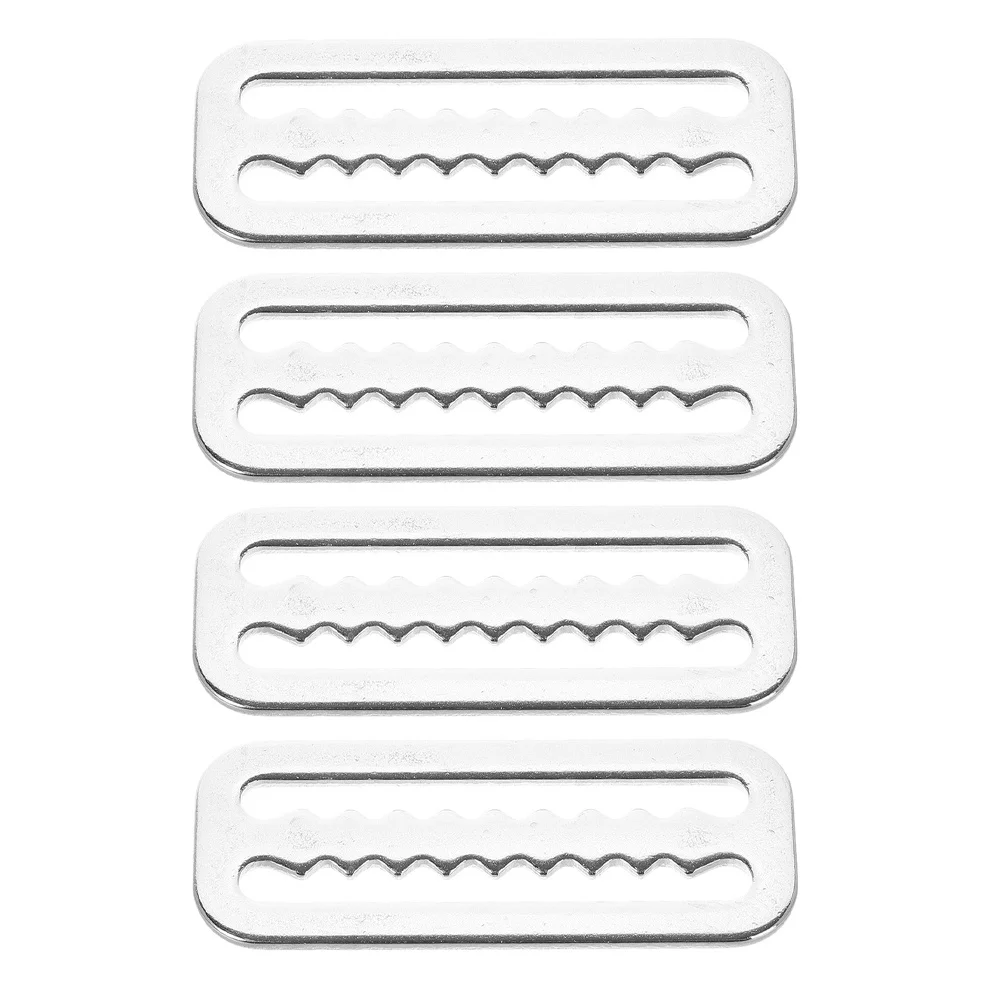 4 قطعة الفولاذ المقاوم للصدأ الغوص حزام الوزن مشبك مسننة الشريحة سدادة ل الغوص حزام حارس حزام التجنيب كليب