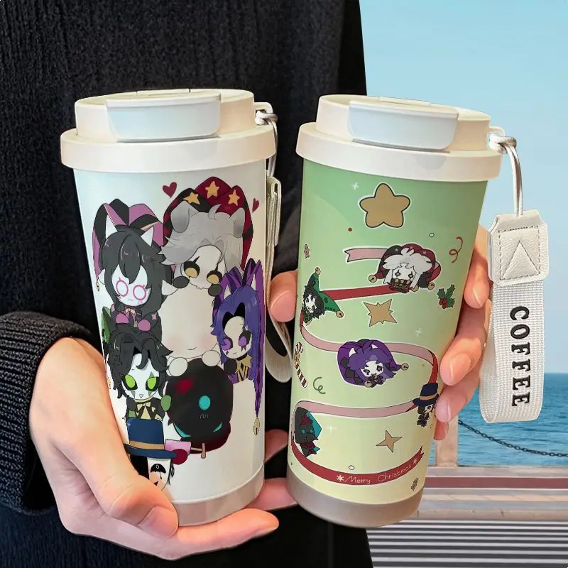 

Anime The Freak Circus Stainless Steel Insulated Cup Kawaii Outdoor Sports Portable Double Layer Large Capacity Water Cup