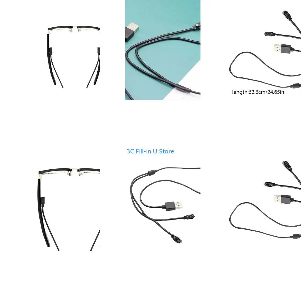 G8TA 2.5mm Two In Cable 28cm Long for Multiple Intelligent Glasses Quick