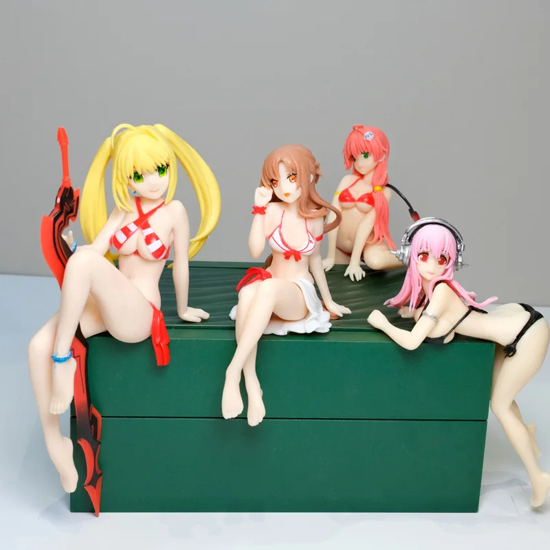 Action Figure Anime di Asuna in PVC, Modellini da Collezione, Decorazioni da Scrivania, Giocattoli, Ornamenti per Auto