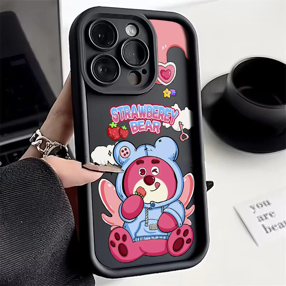 

Cute Toy Story Lotso Phone Case For Samsung A03 A04 A05S A10S A11 A12 A20S A21S A13 A14 A54 A34 A53 A33 Cover With Hand Strap