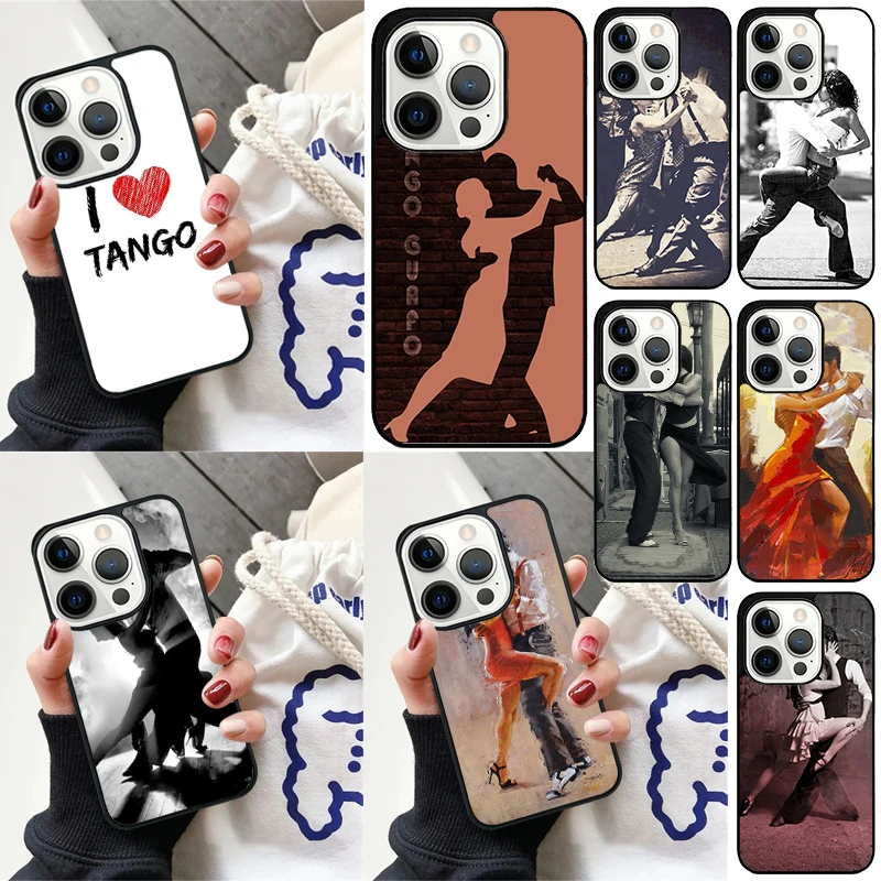 Latin Tango Dancing Dance Cover For iPhone 16 13 14 15 Pro Max 12 Mini 11 15 Pro Max 6 7 8 Plus Max SE 2020 Phone Case