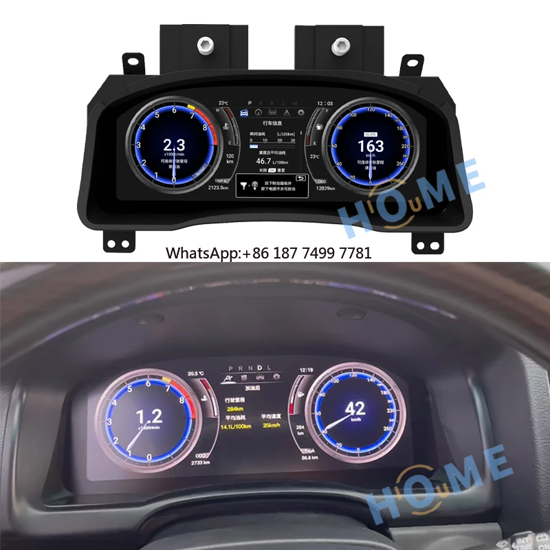 

Car Digital Dashboard for .... Panel Virtual Instrument Cluster CockPit IPS LCD Speedometer USB Linux OS 04-09