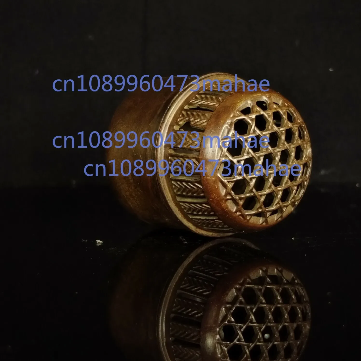 

Китайская антикварная античная бронзовая банка для крикета, курильница, орнамент, статуя