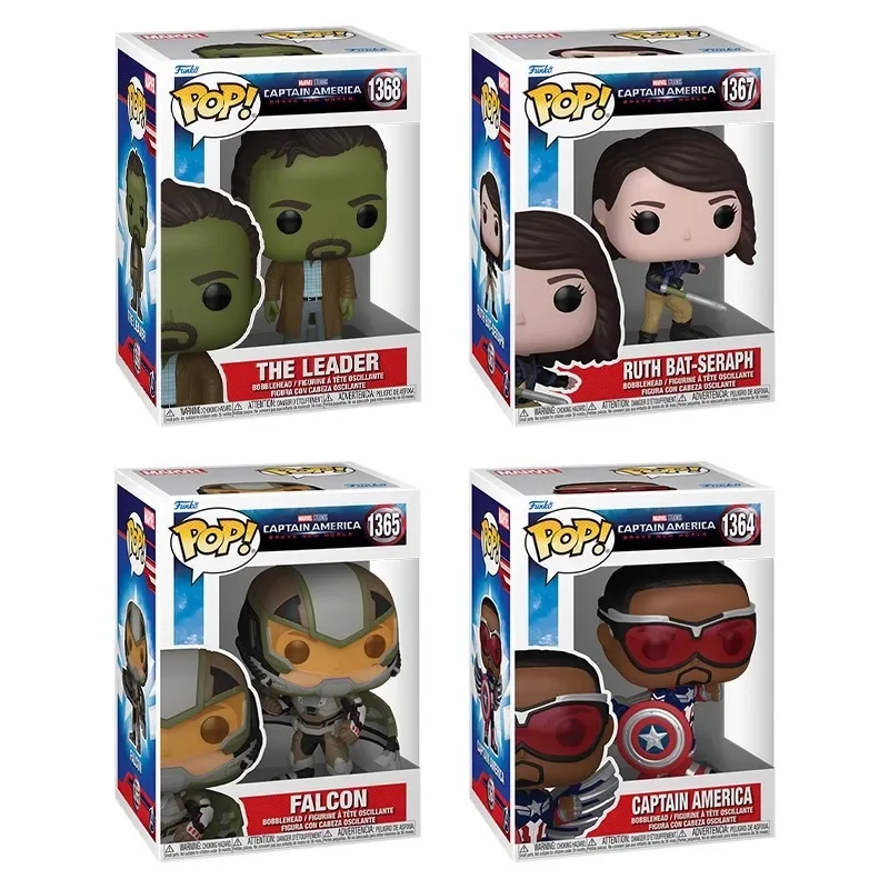 In Stock FUNKO POP Original Co Branded Marvel Captain America 4 Falcon Wilson Articulated Models for Collection Holiday Gifts - Image 4