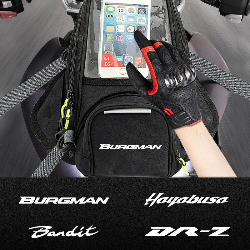 Motorcycle New Multifunctional Mobile Phone Navigatio Tank Bag For suzuki BURGMAN AN650 Bandit GSF DR-Z Hayabusa Accessories