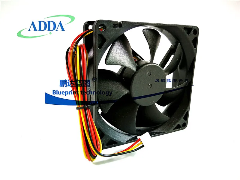 Ventilador de refrigeración para chasis, Ad0912mb-A72gl 9225 9025 9cm, doble rodamiento de bolas, 12V 0.17a