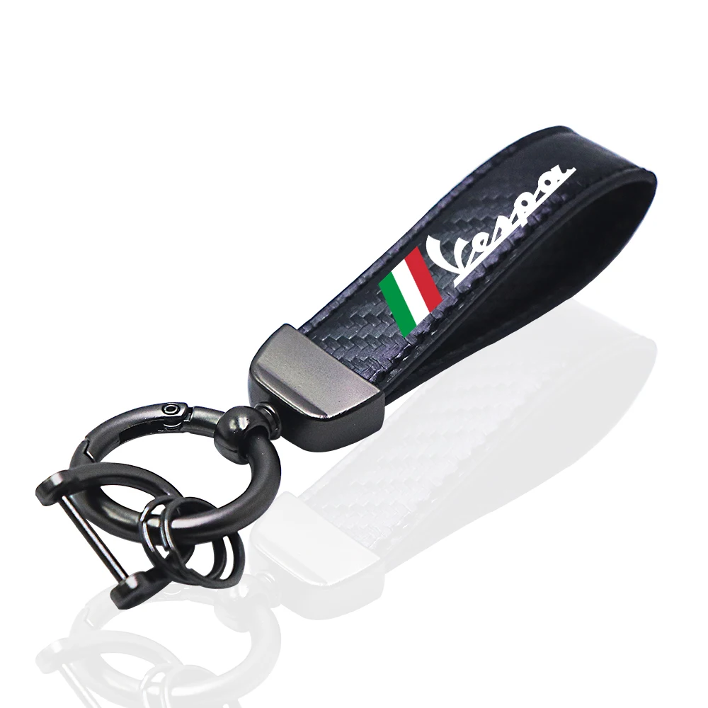 Motorcycle key chain carbon key chain for vespa sprint gts 300 primavera 946 sei giorni Motorcycle Accessories