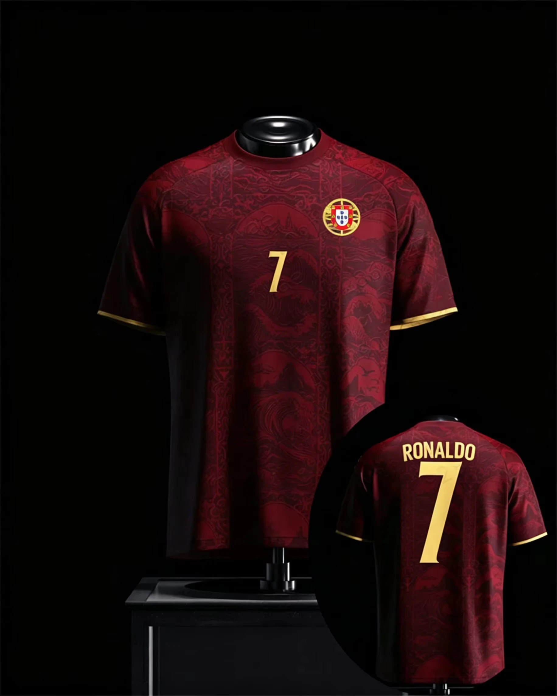 2026 Ronaldo Football Jersey Training Tops Men T Shirt Women Tee Boys Top Children Parent Child Quick Dry Short Sleeves Kids