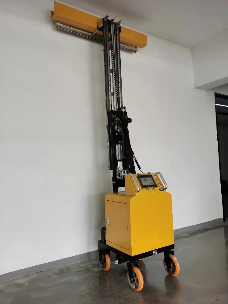 Projeto de construção 220v/380v, renderização de gesso de parede, máquina automática de reboco de cimento, argamassa de parede, robô de raspagem inteligente