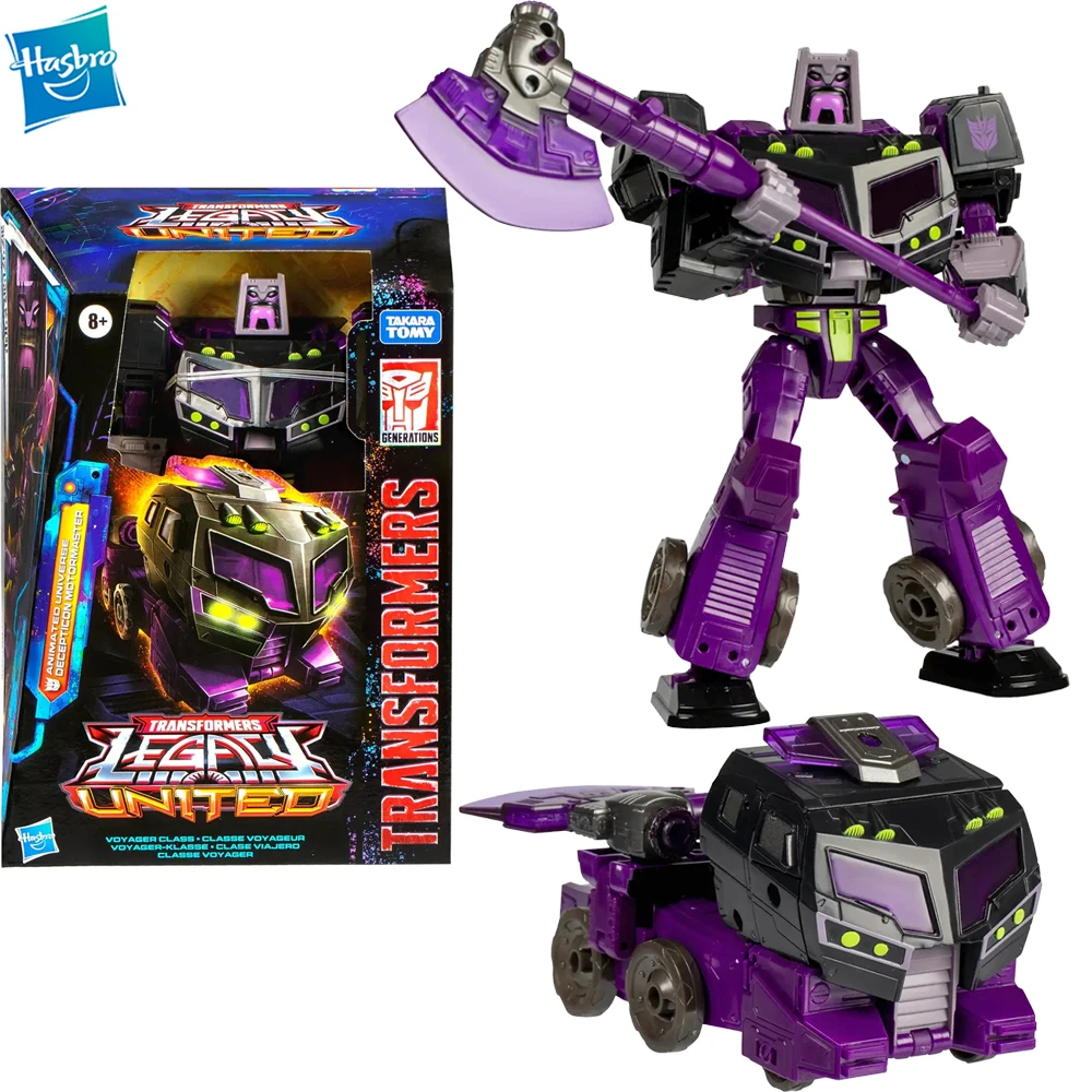 

[In Stock] Hasbro Transformers Generations Legacy United Voyager Class Animated Universe Decepticon Motorma 7-Inch F8547