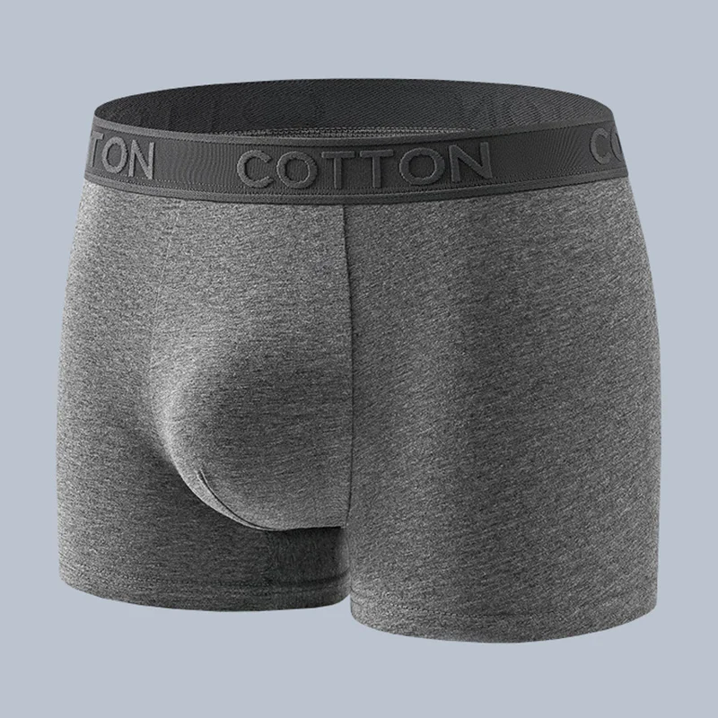 3PCS [COTTON Label] Men's Cotton Straight-Leg Pants, High-End Quality, Comfortable and Breathable Men's Underwear Set