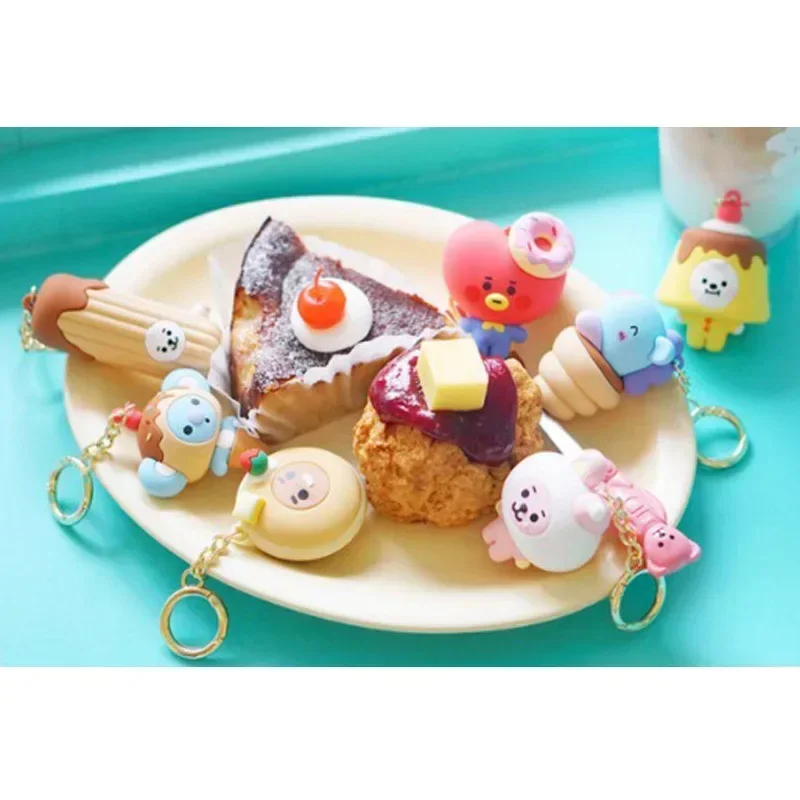 In Stock Cartoon TATA SHOOKY Dessert Ice Cream Doll Keychain Pendant Kawaii Girls Bag Decoration Gift