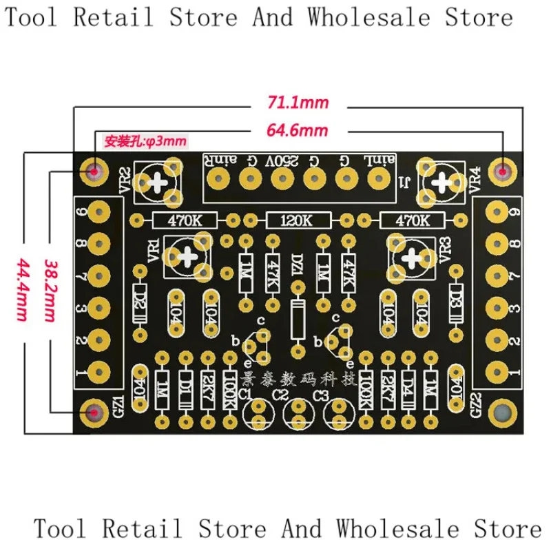 DIY Modification Of 6E1 Electron Tube Cat'S Eye Driver Board 6E2 EM81 Audio Level Fluorescent Tuning Indication Circuit