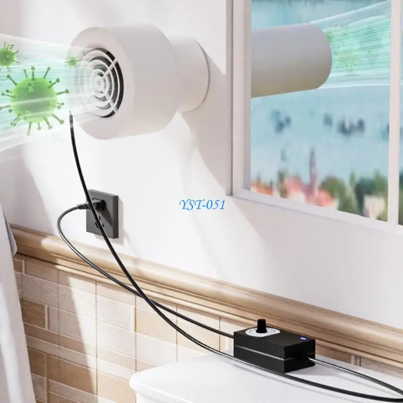 

E15A Inline Blower Duct Fan For Pet House And Wardrobe With Powerful Airflows