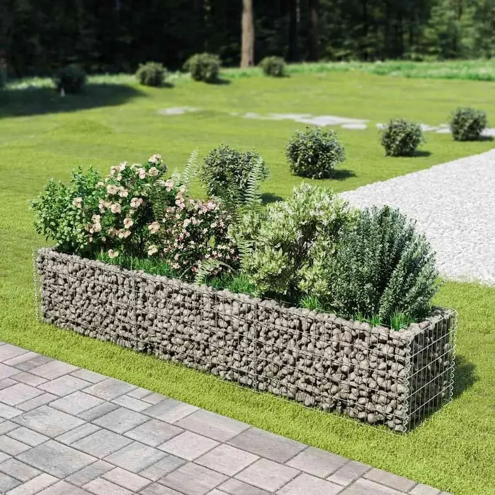 Large Durable Silver Galvanized Steel Raised Garden Bed