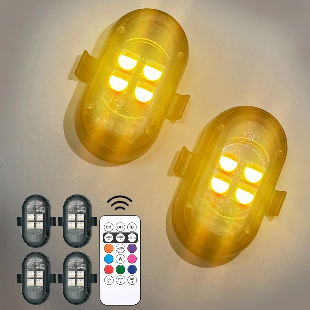 

RGB Remote Control LED Strobe Lights flash underglow footwell car mods motorcycle bike suv lamp Gift accent interior accessories