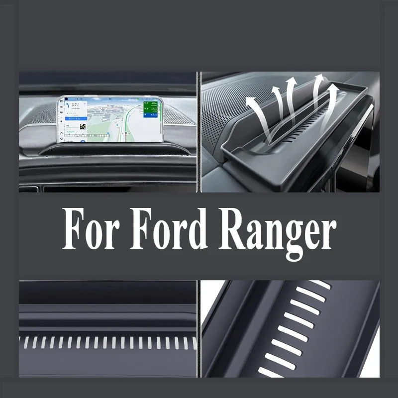 Car Dashboard Center Storage Box Mobile Phone Stand Car Interior Suppliers Modification Accessories For Ford Ranger 2023-2024