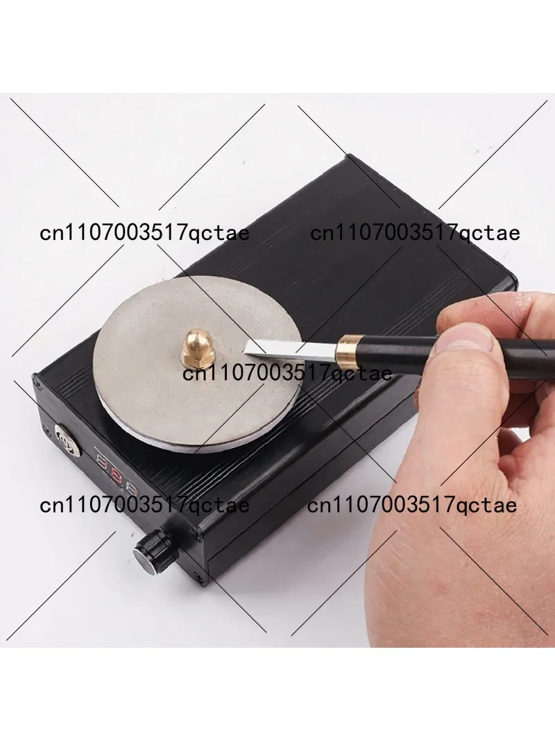 Electric Knife Sharpener 70MM DIY Mini Table Grinder Quick Sharpening Machine 0-3000RPM for Carving Knives Kitchen Tools