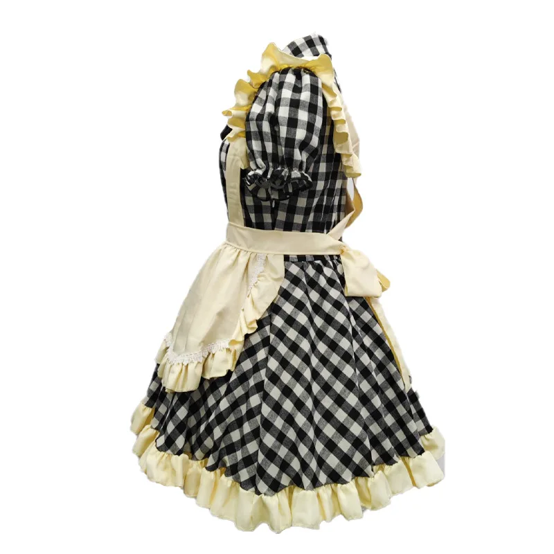 Halloween Bühnenshow Kostüm Diener Mädchen Cosplay Kleider Lolita Dienst mädchen Kostüm Café Outfit Kellnerin Uniform Kleid Frauen Kleidung