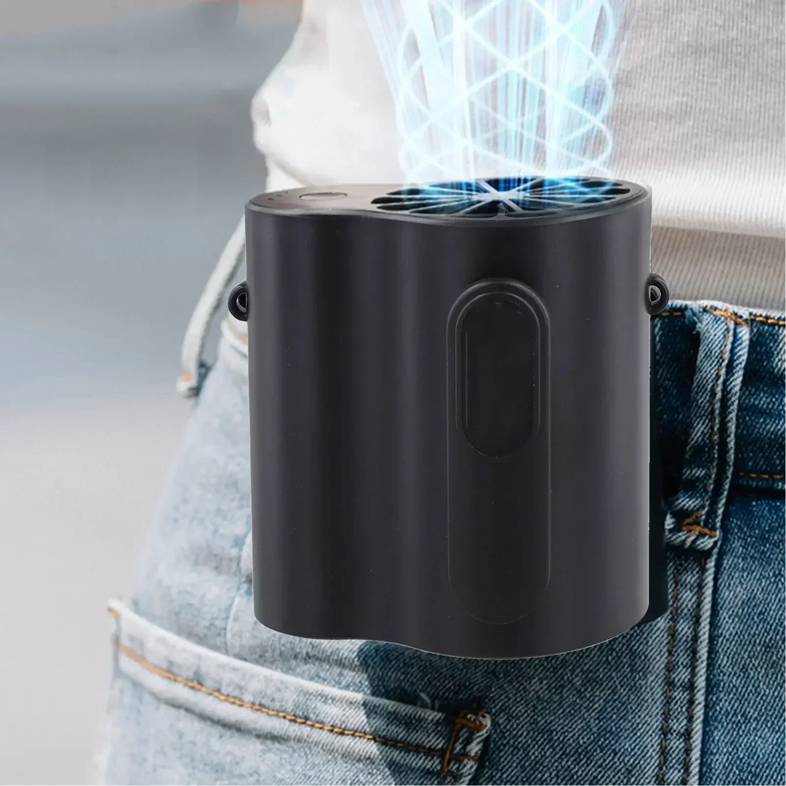 

Уличный поясной вентилятор без лопастей, подвесной вентилятор на шею для активного отдыха, аккумулятор 2000 мАч, материал АБС, долговечный аккумулятор