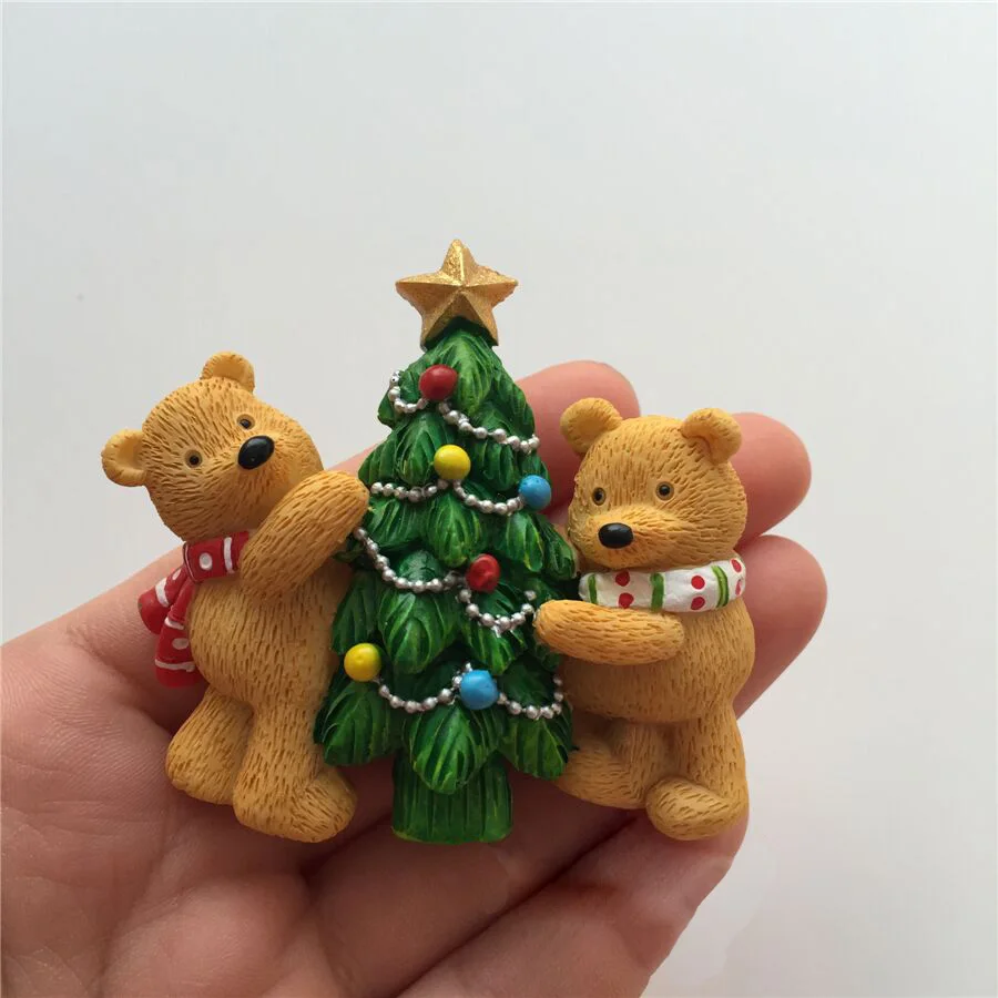 Christmas Tree & Bear Sugar The Chocolate Cake Decoration Silicone Tools DIY Cake Candy Mould