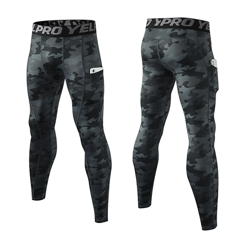 

Sublimation Print Camouflage Outdoor Running Training Cycling Hiking Compression Leggings Quick Dry Men Workout Gym Leggings