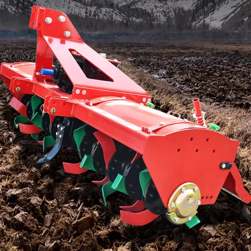 Land Reclamation Rotary Tiller Tractor Rotary Harrow and Plow Soil Turning Machine with Deep Tillage Capability(Customized)